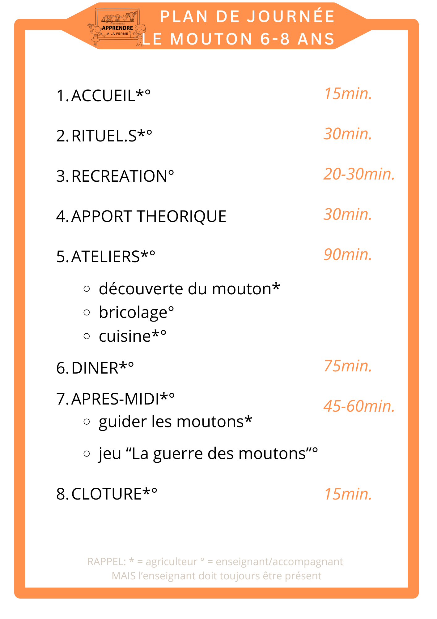 Le mouton 6-8 ans OK